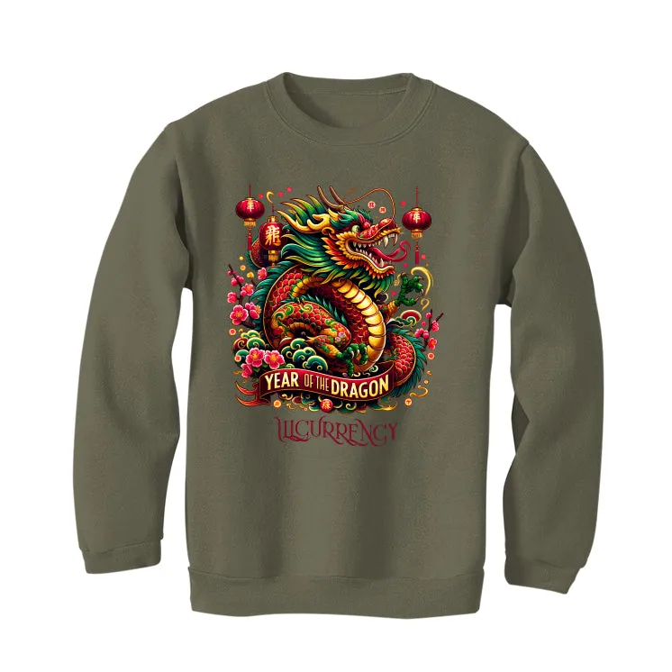 Air Jordan 1 Low OG "Year of the Dragon"  | illcurrency Military Green T-Shirt (Year of the dragon)