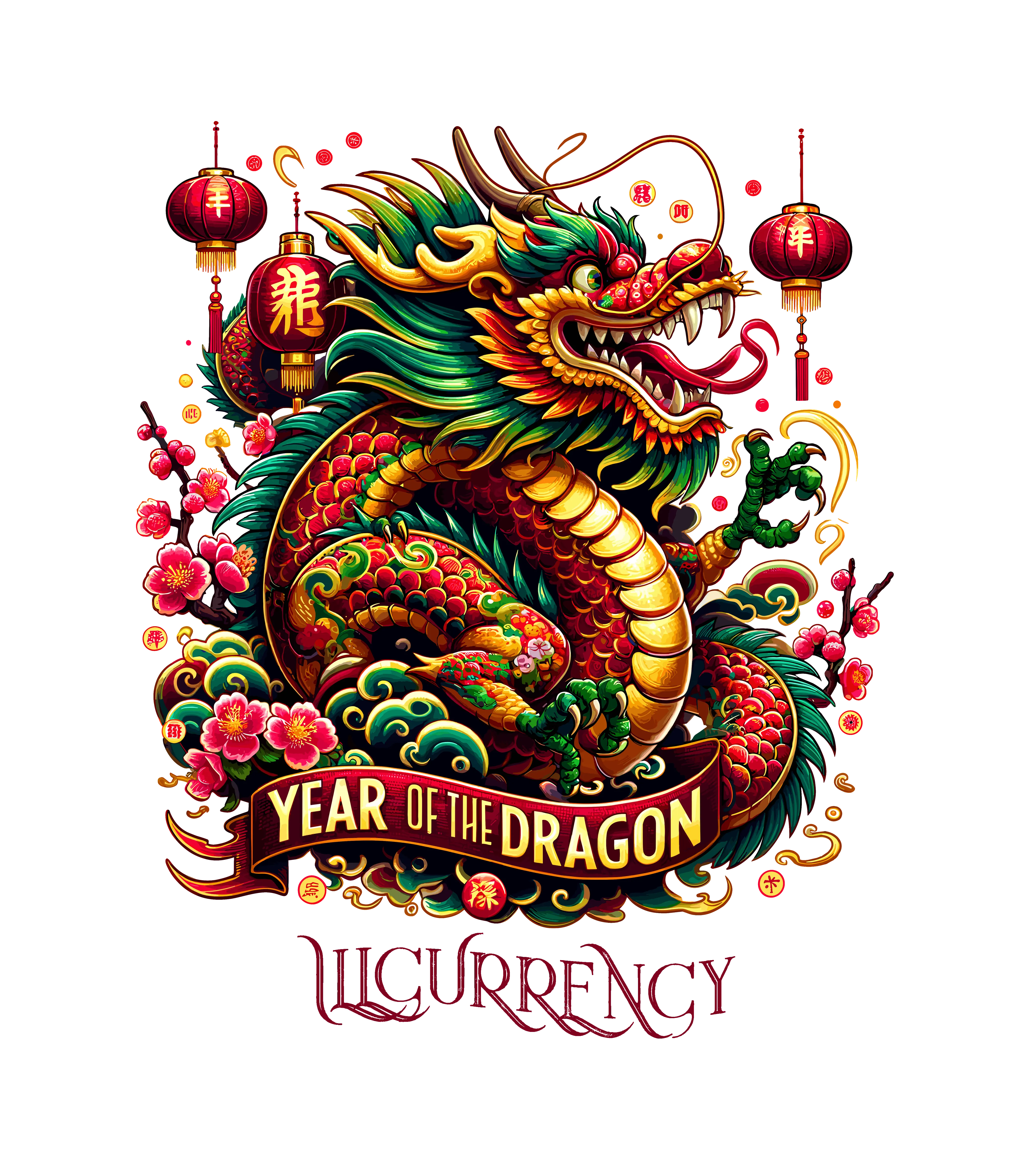 Air Jordan 1 Low OG "Year of the Dragon"  | illcurrency Military Green T-Shirt (Year of the dragon)