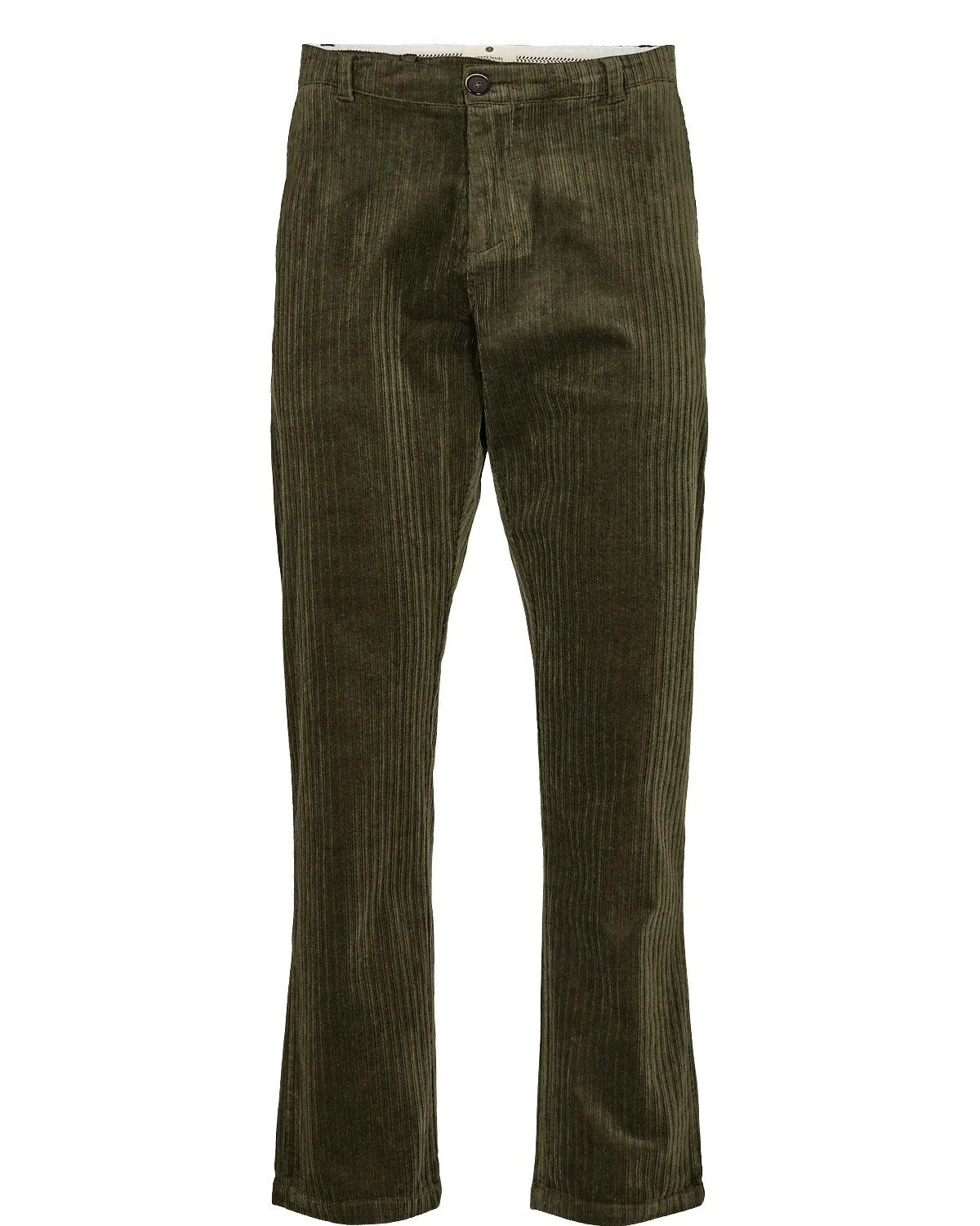 AKJAN NEW CORD PANTS - Forest night