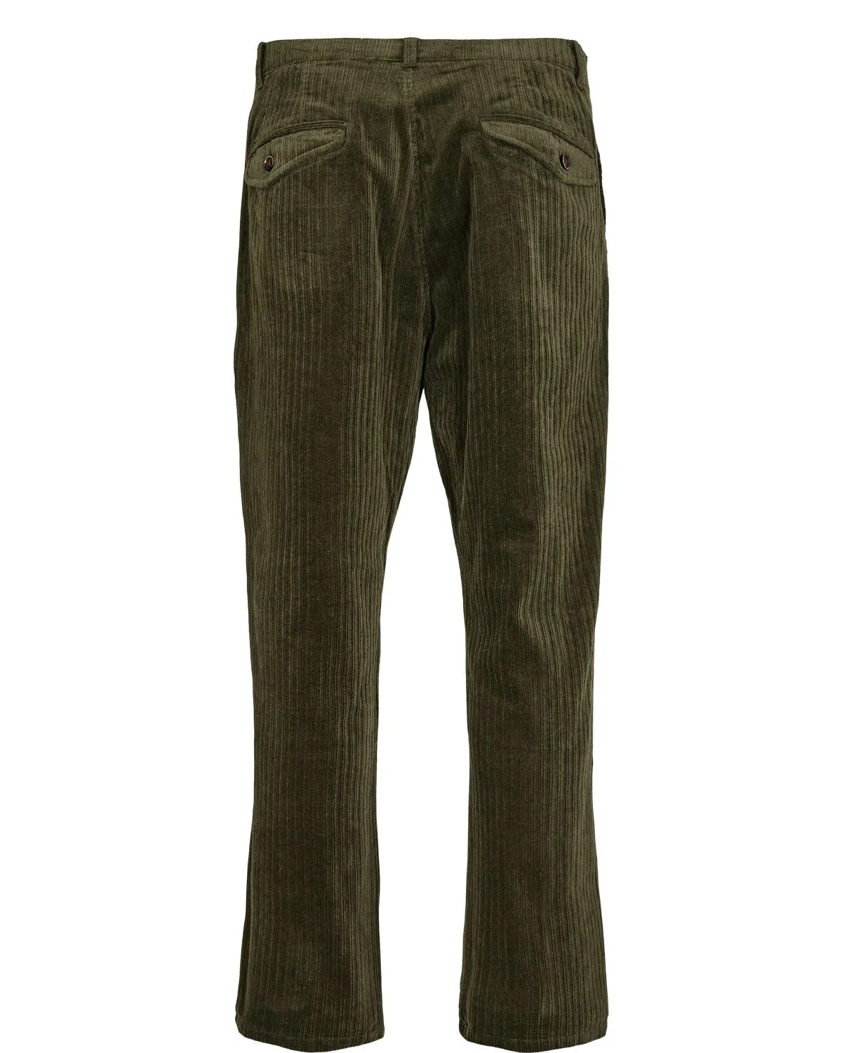 AKJAN NEW CORD PANTS - Forest night