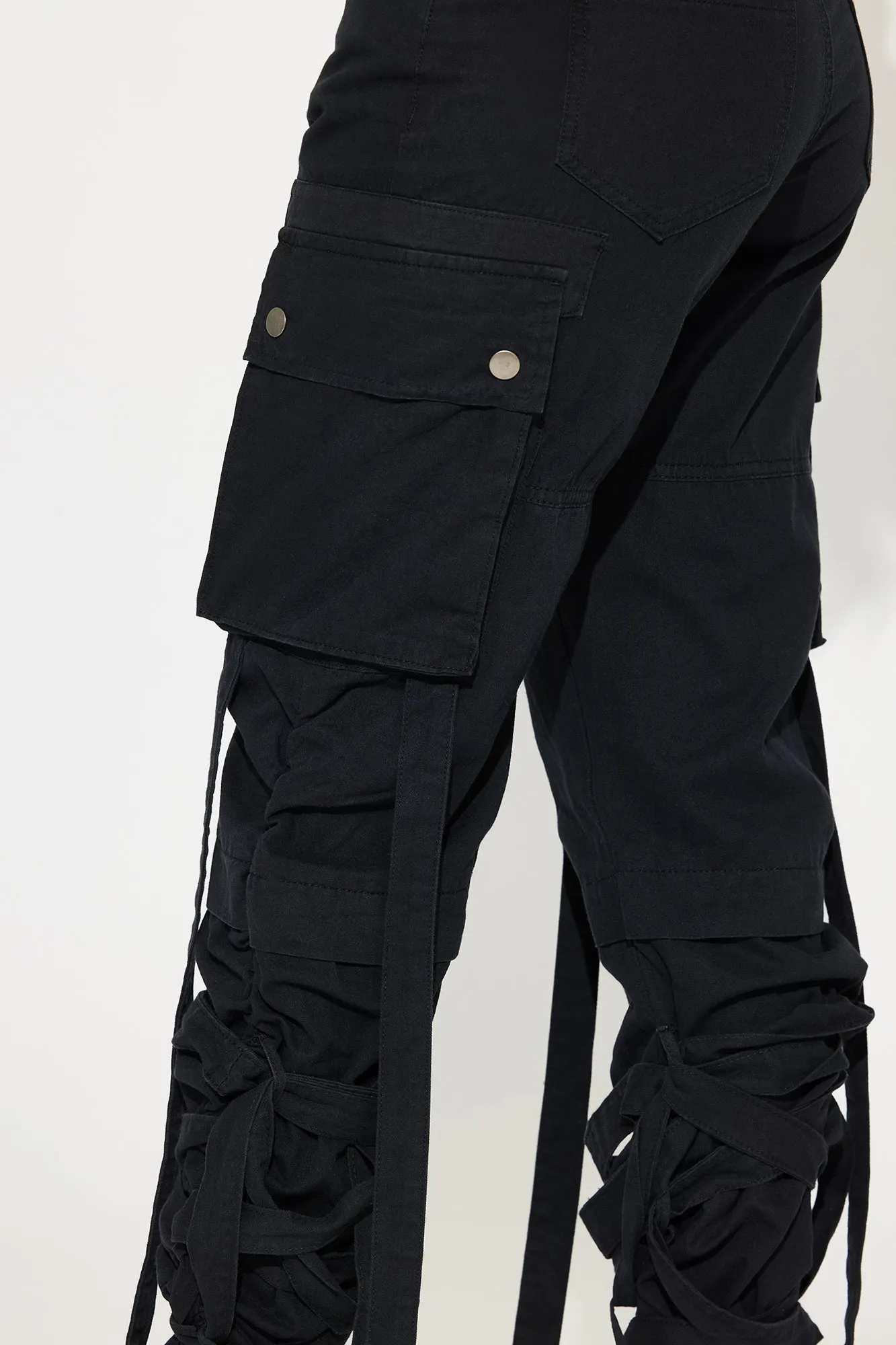 All Tied Up Cargo Jogger - Black