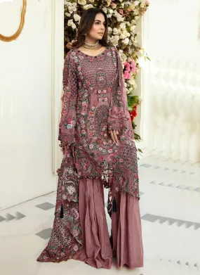 Astonishing Dusty Peach Color Heavy Work Base Pakistani Suit