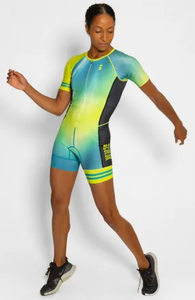 Aurora Women's Sleeved One Piece Triathlon Suit