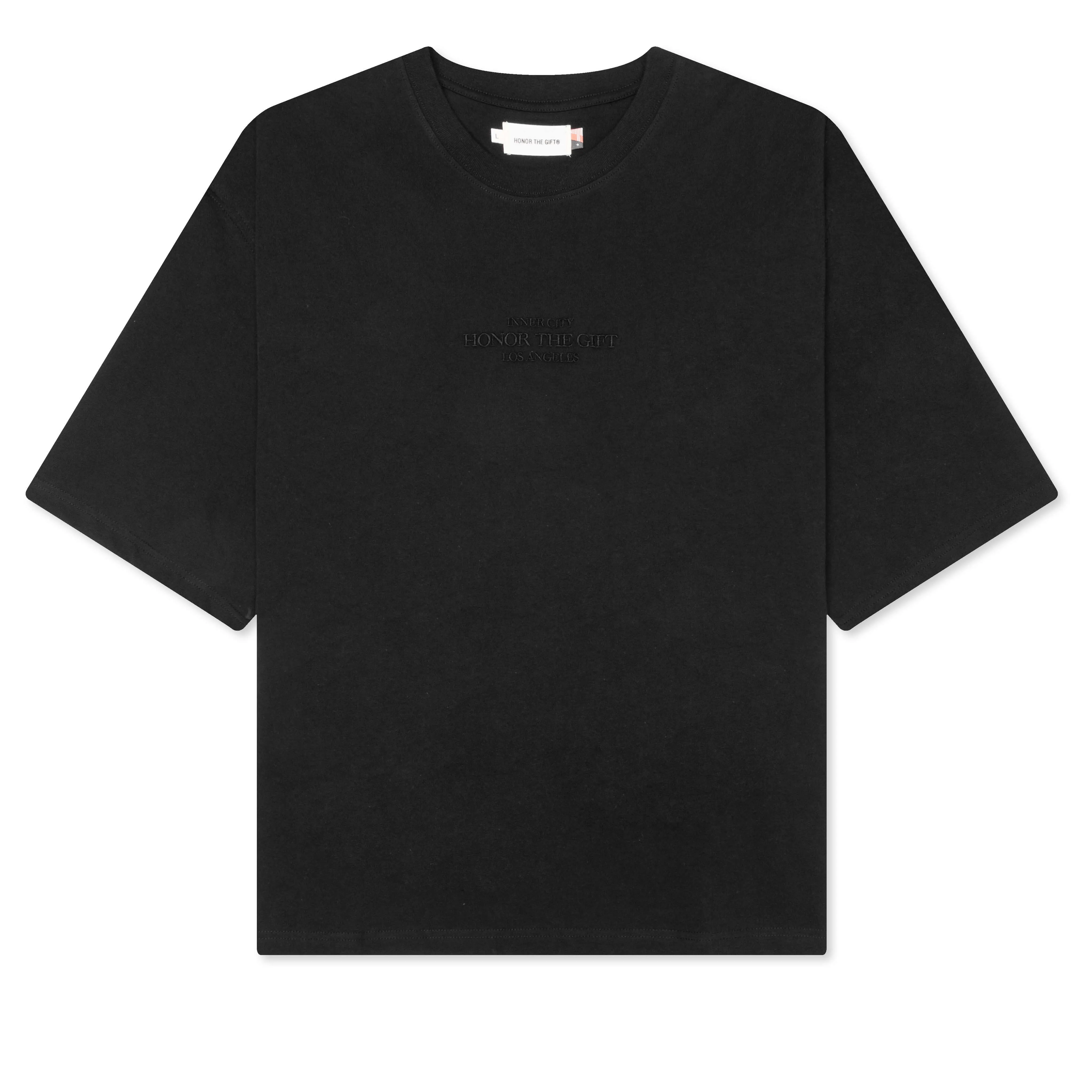 B-Summer Embroidery Box Tee - Black