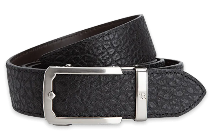 Bison Black, 38mm Strap, Luxury Belt