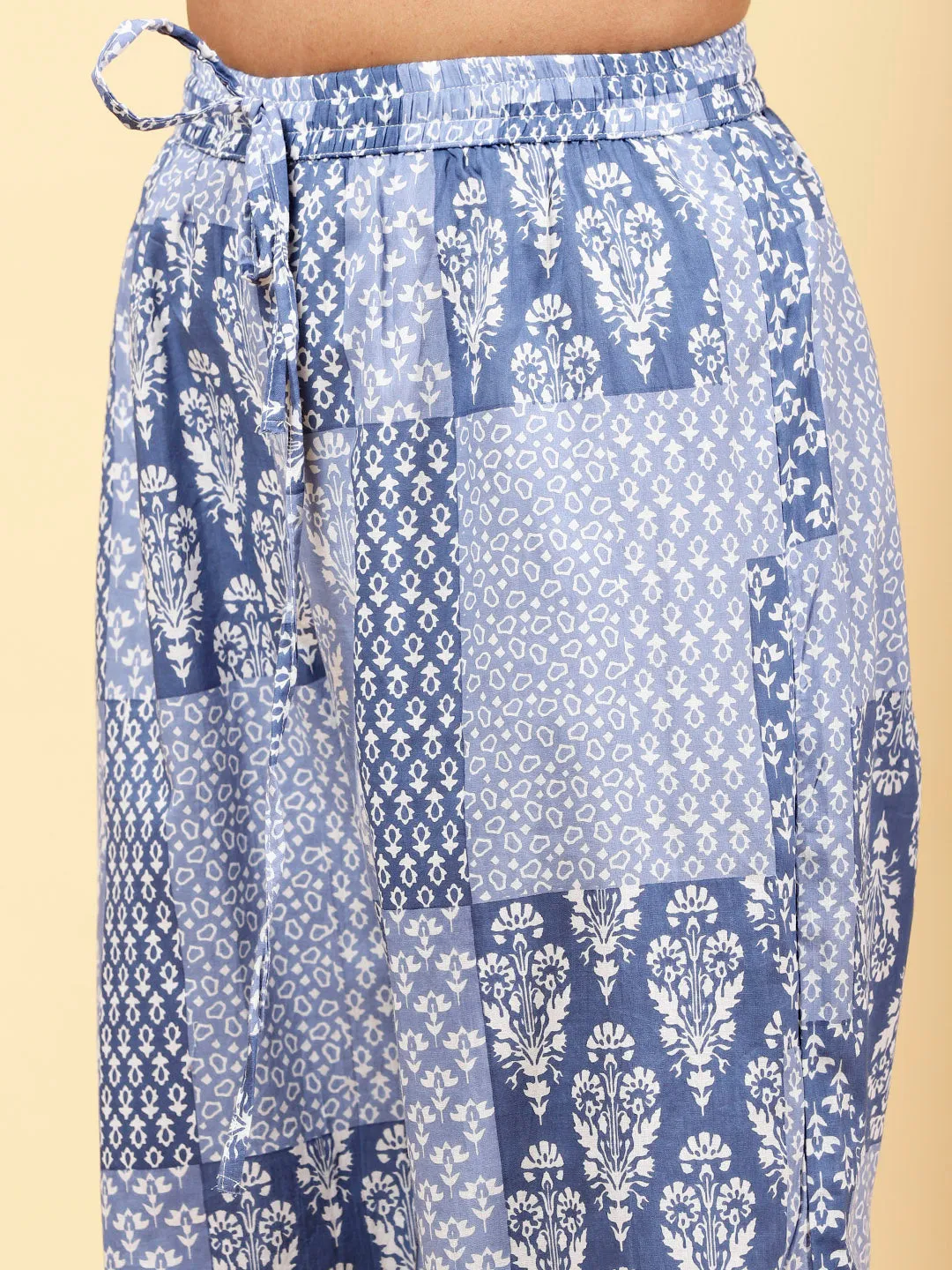 Block Printed Cotton Kurta Set