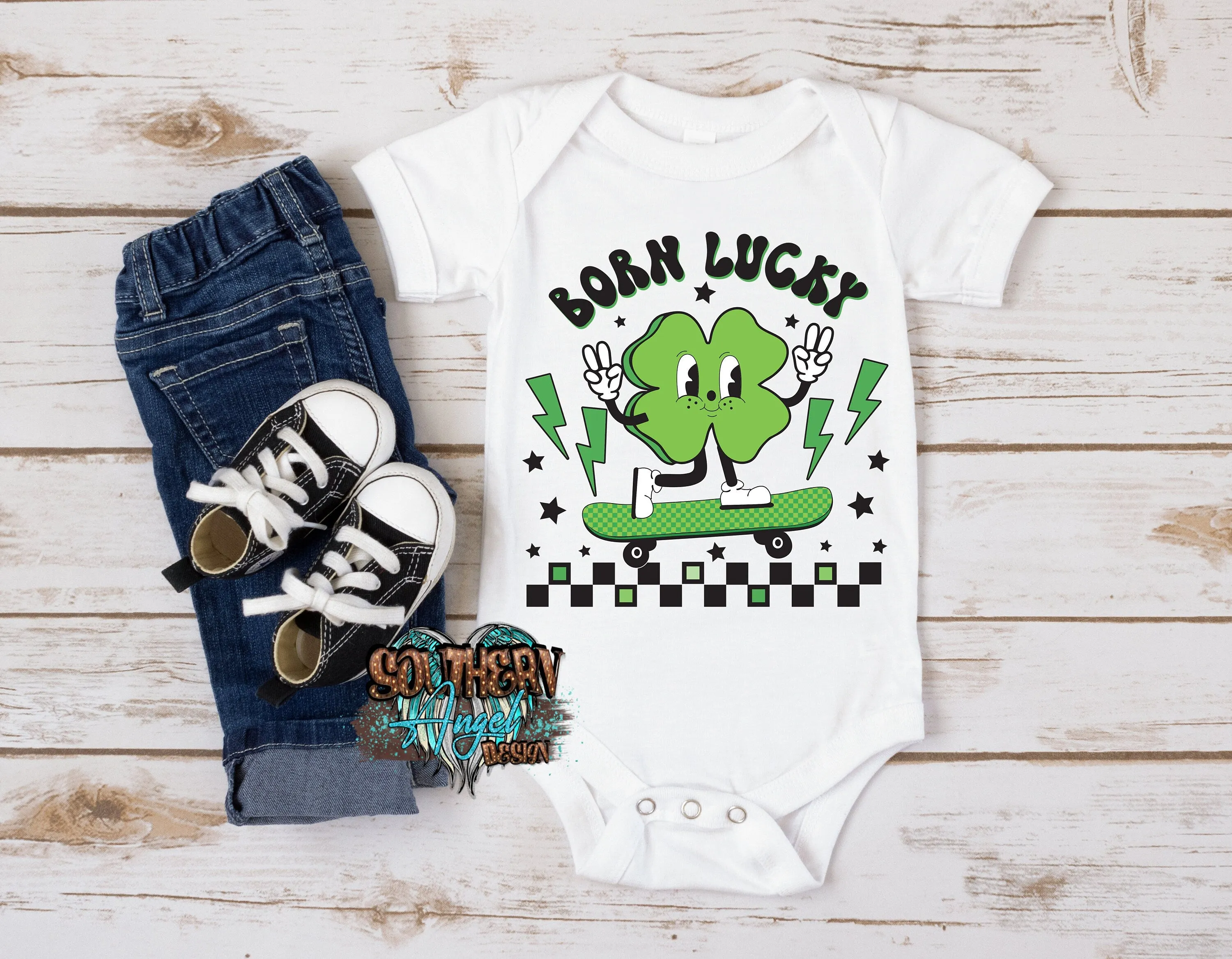 Born Lucky, Lucky Vibes shirt, Toddler St Patricks Day, Kids St Patricks shirt, Boys St Pattys, Girls St Pattys, Baby St Patricks Day outfit