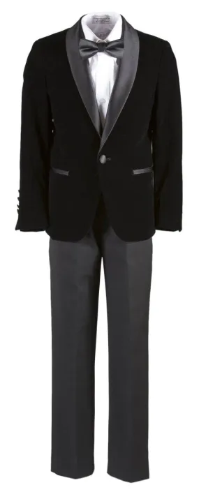 Boys' Formal Velvet Dinner Suit | Shawl Collar Jacket