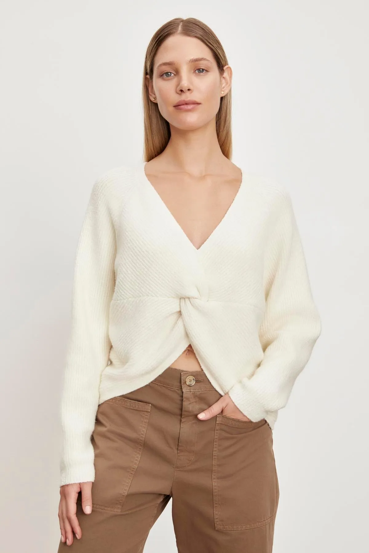 CAITLYN BOUCLE RAGLAN SWEATER