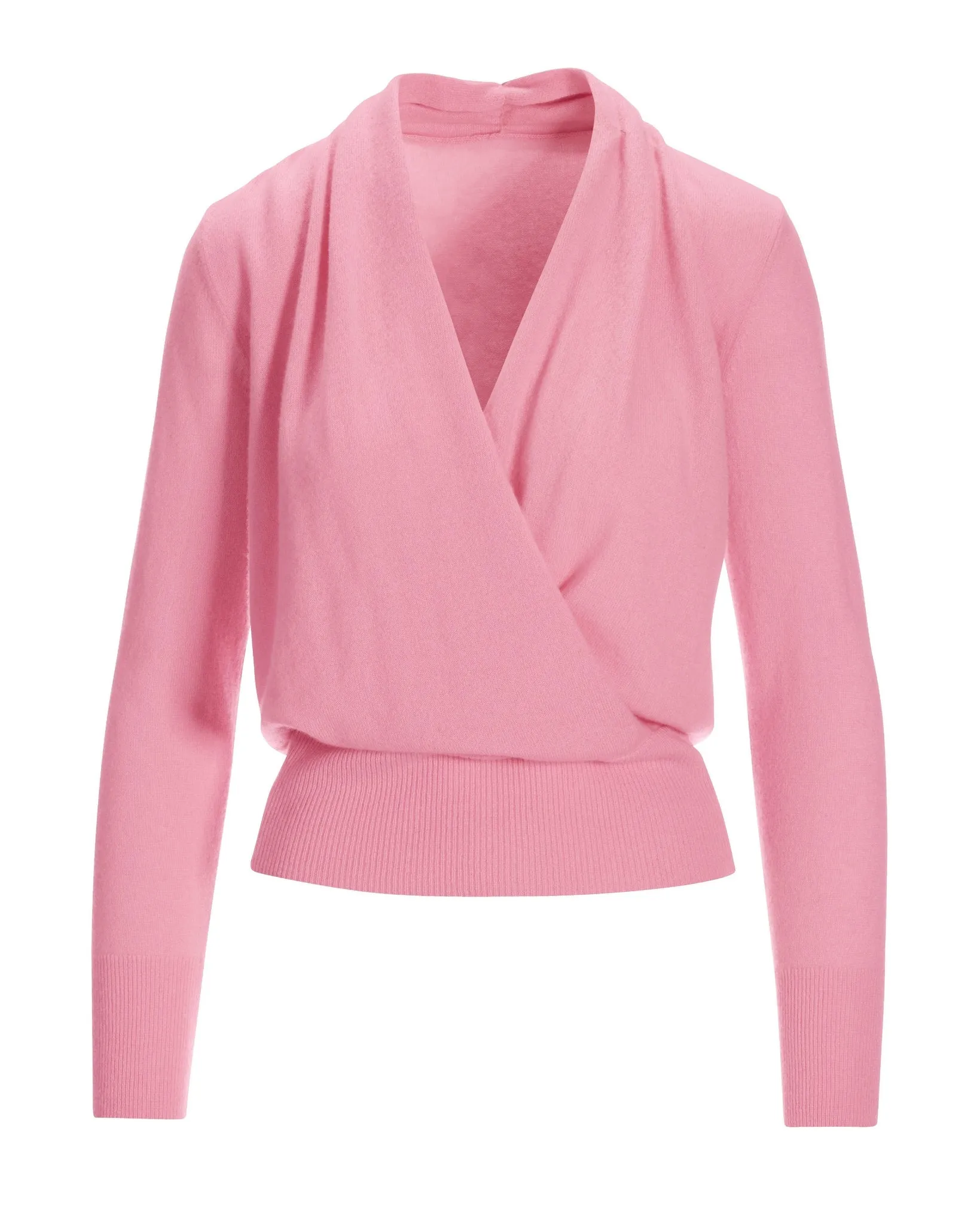 Cashmere Surplice Blouson Pink