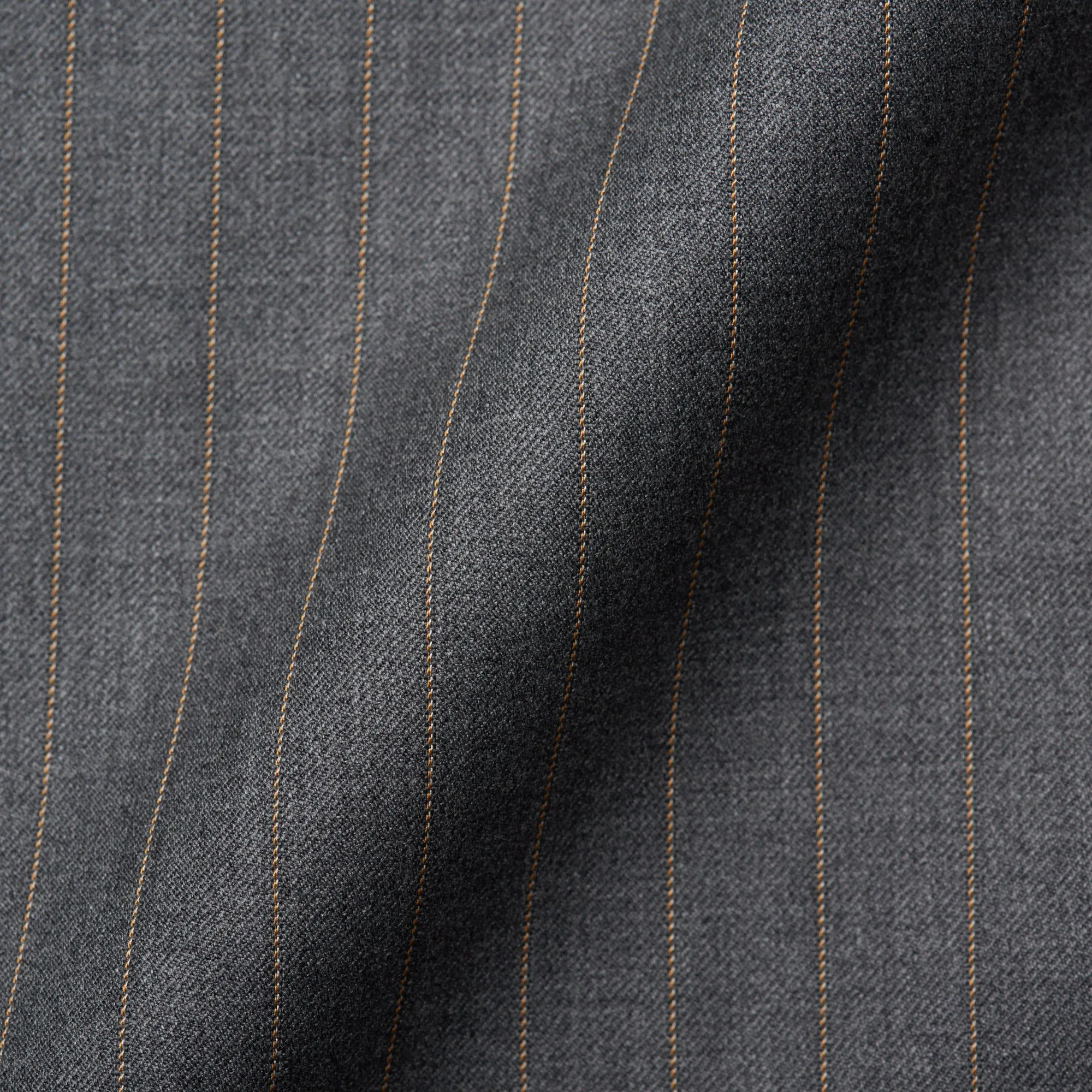 CESARE ATTOLINI Napoli Handmade Gray Striped Wool Super 130's Suit 54 NEW US 44