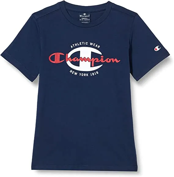 Champion Legacy Graphic short sleeve boy's t-shirt 306307 BS503 BLI navy blue