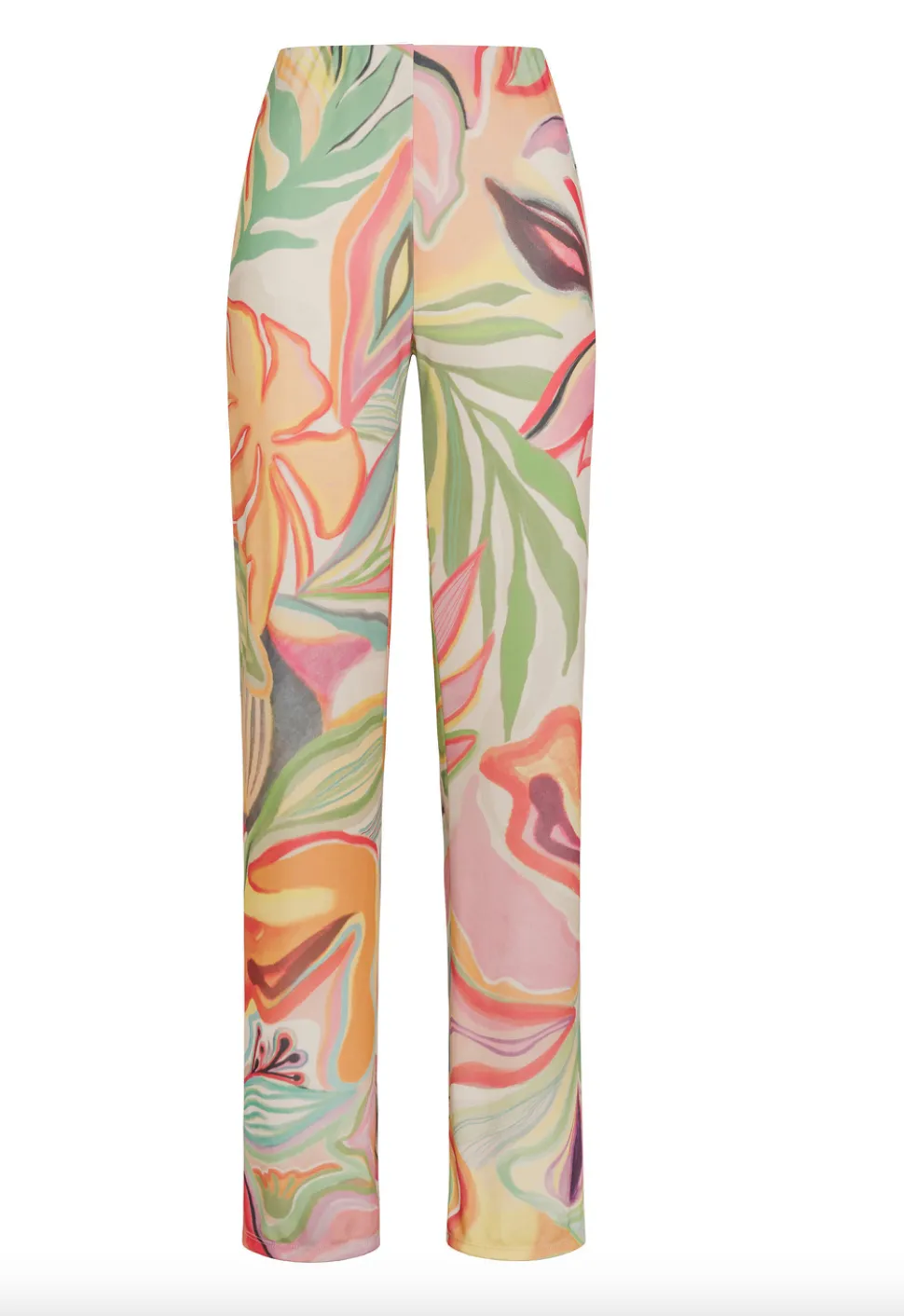 Deha - High Waisted Flower Print  Pants Multicolor