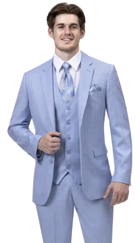 EJ Samuel Sky Blue Modern Fit Suit M18022