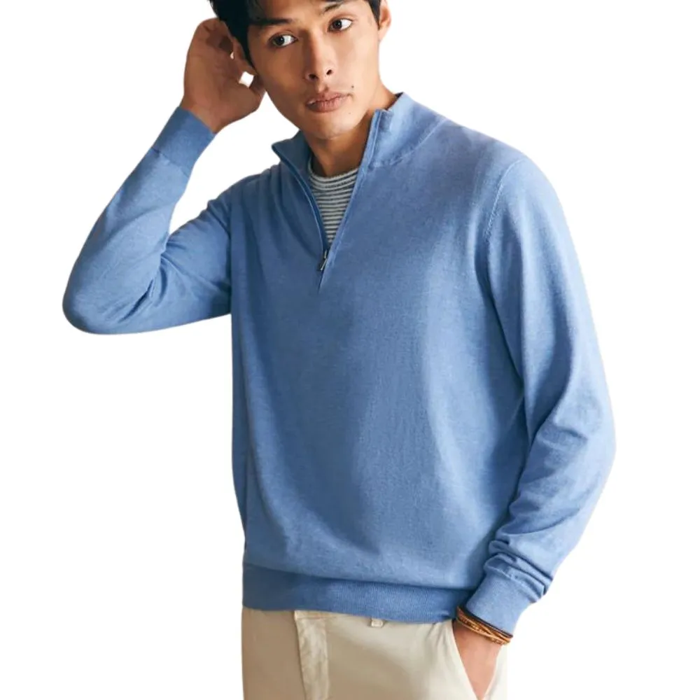 Faherty Men's Movement Quarter Zip Sweater