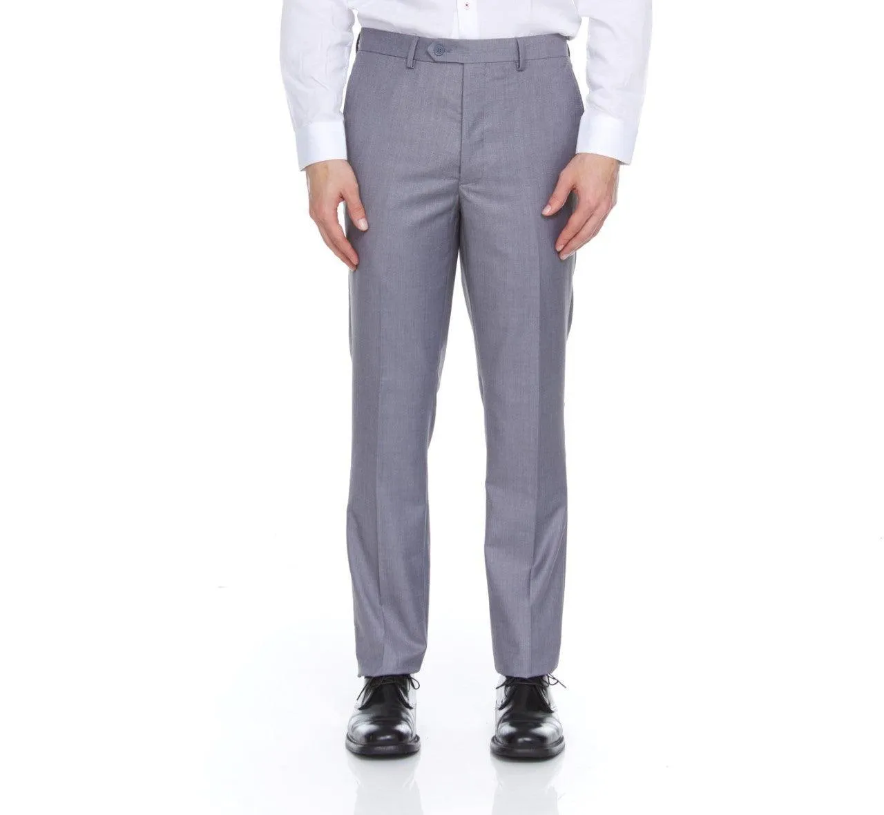 Ferera Collection-Men's 3 Piece Modern Fit Suit Color Light Gray