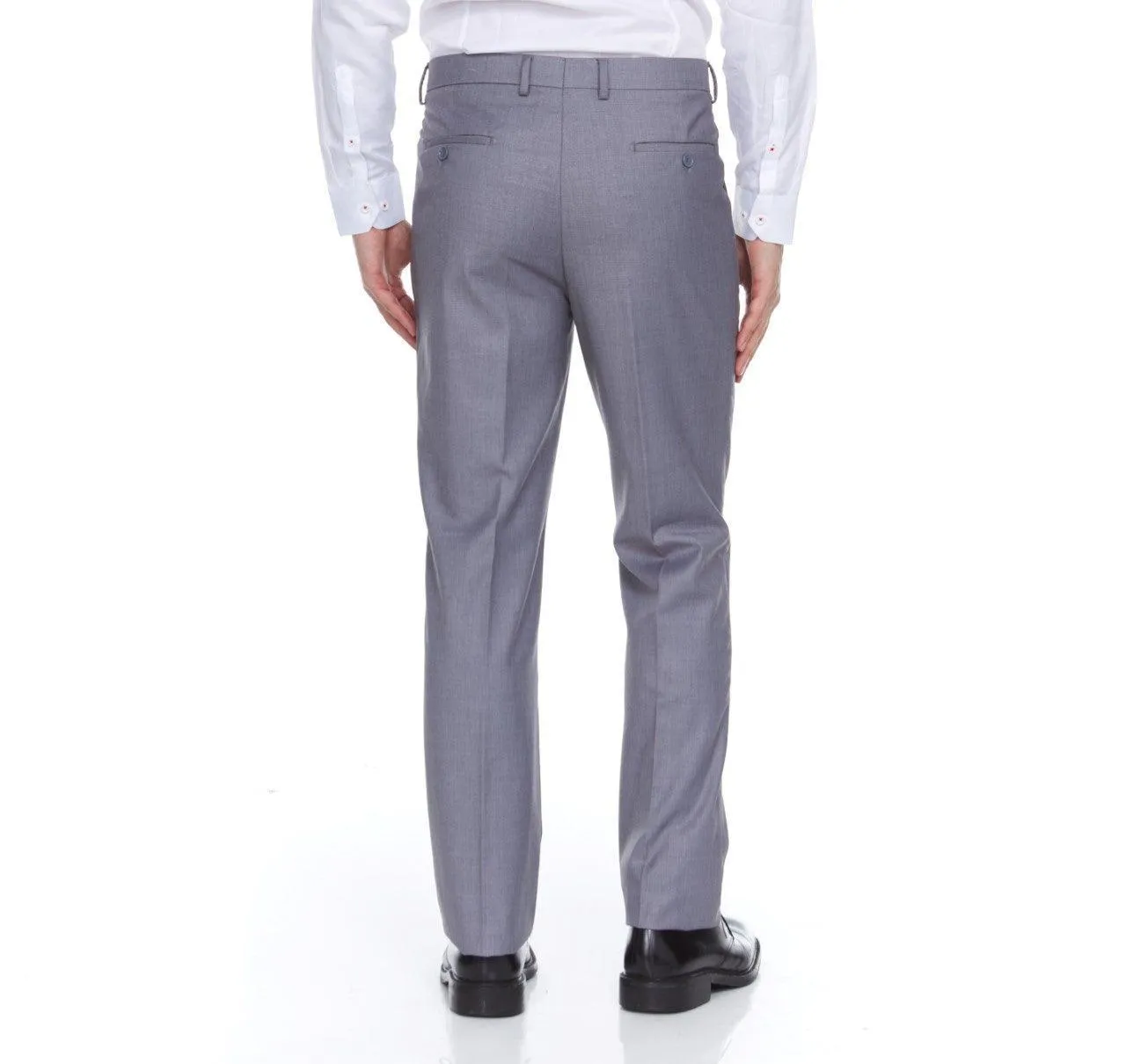 Ferera Collection-Men's 3 Piece Modern Fit Suit Color Light Gray