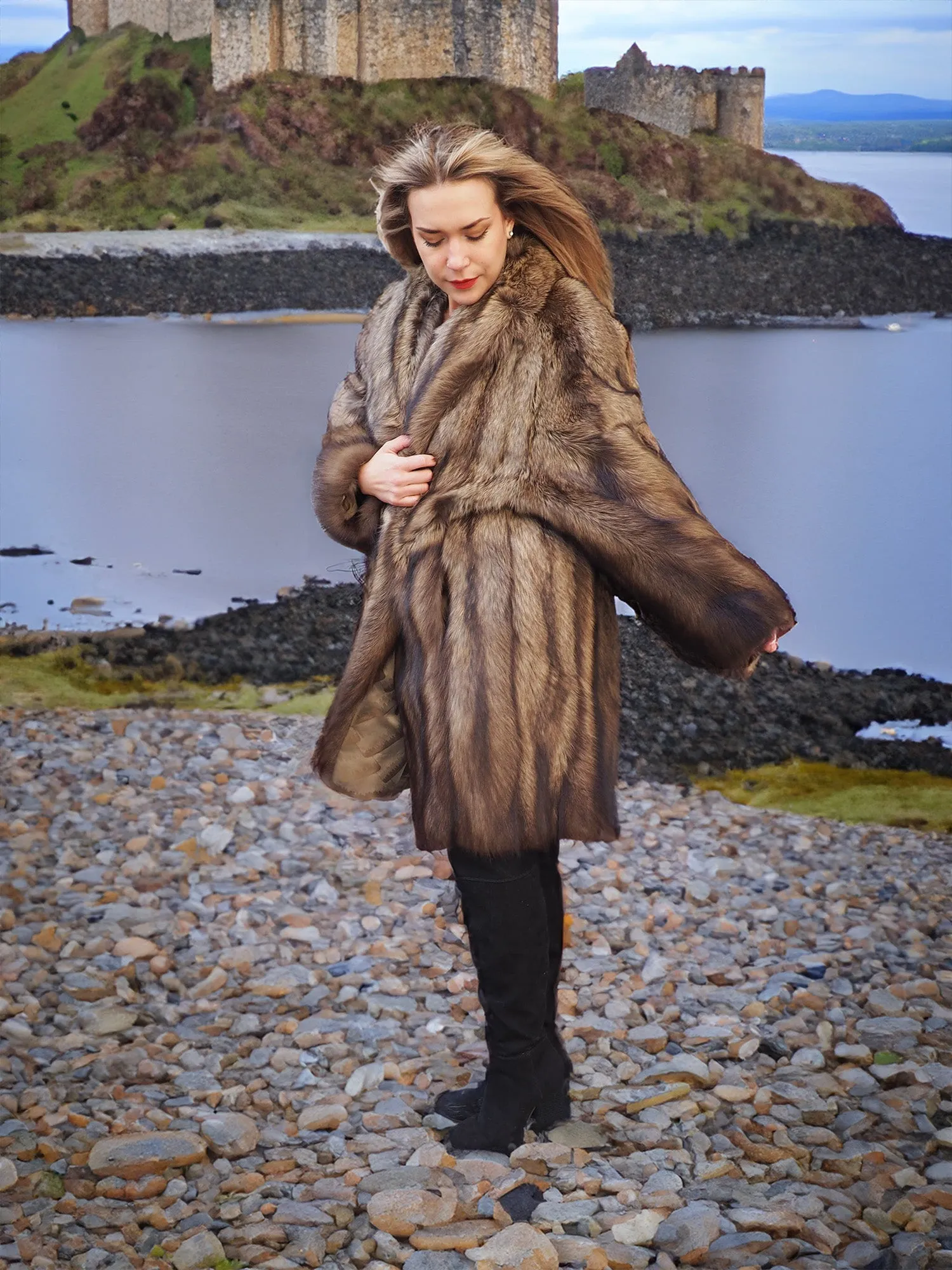 Fisher Sable Fur Coat Coats L