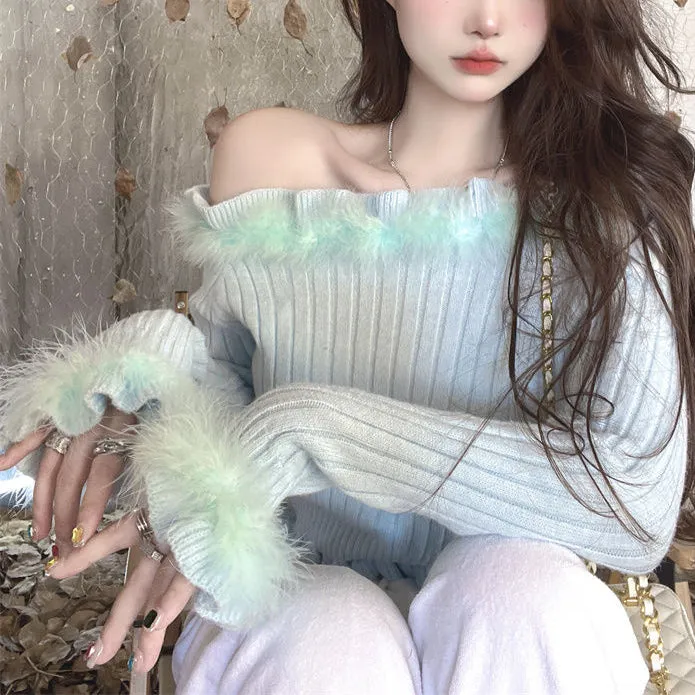 Fluffy Princess Sweater Top