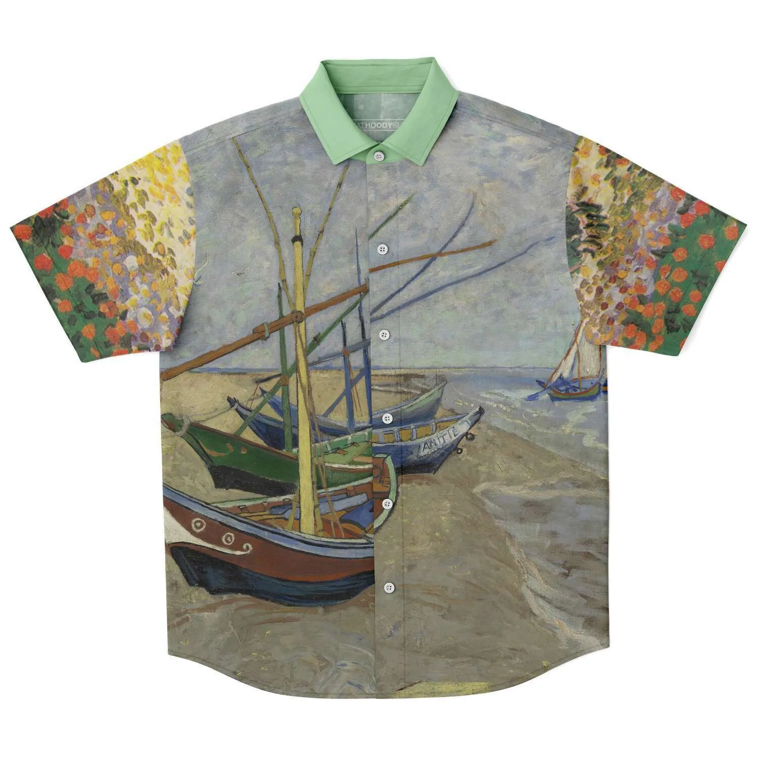 Gone Sailing Short Sleeve Button Down Shirt