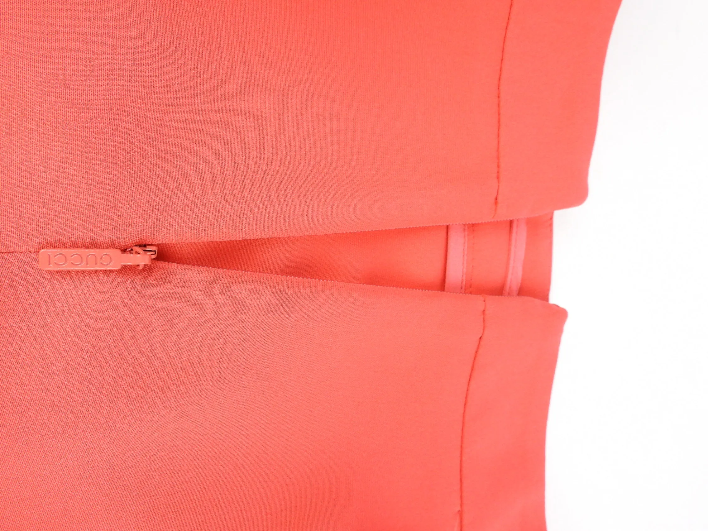 Gucci Salmon Pink Silk Pleated Trouser - 40