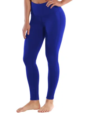 High Waist Side Line Yoga Pants navy