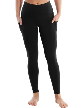 Hip Line Side Pockets yogastudio Pants black_yogastudio