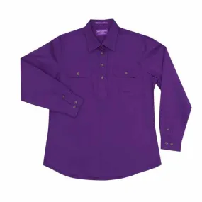 Just Country Jahna 1/2 Button Shirt Women's Purple