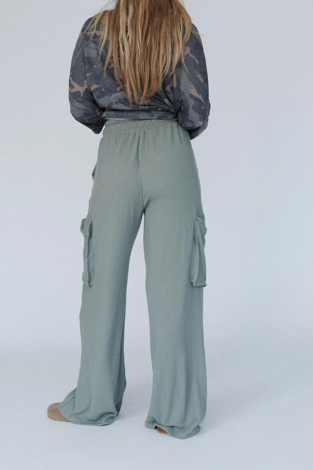 Keep It Cool Wide Leg Pants - Green