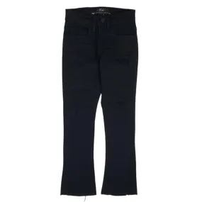 Kids Jordan Craig Martin Stacked Tribeca Twill Pants (Black) JTF956RK