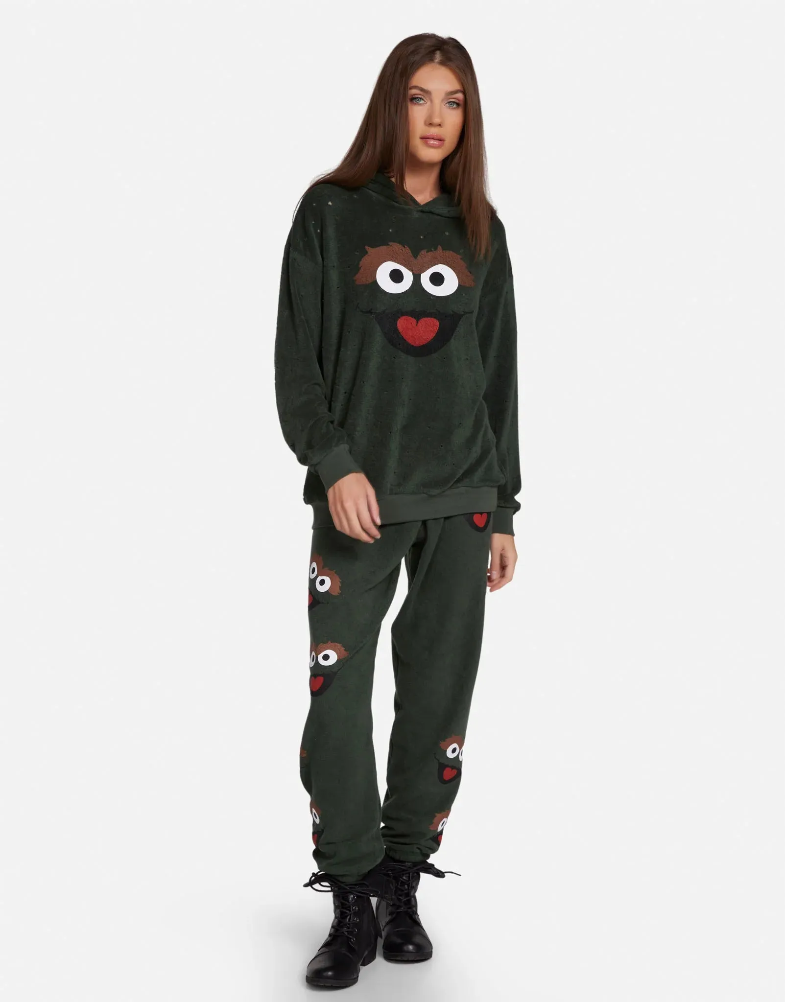 Lauren Moshi Tanzy Oscar The Grouch Joggers