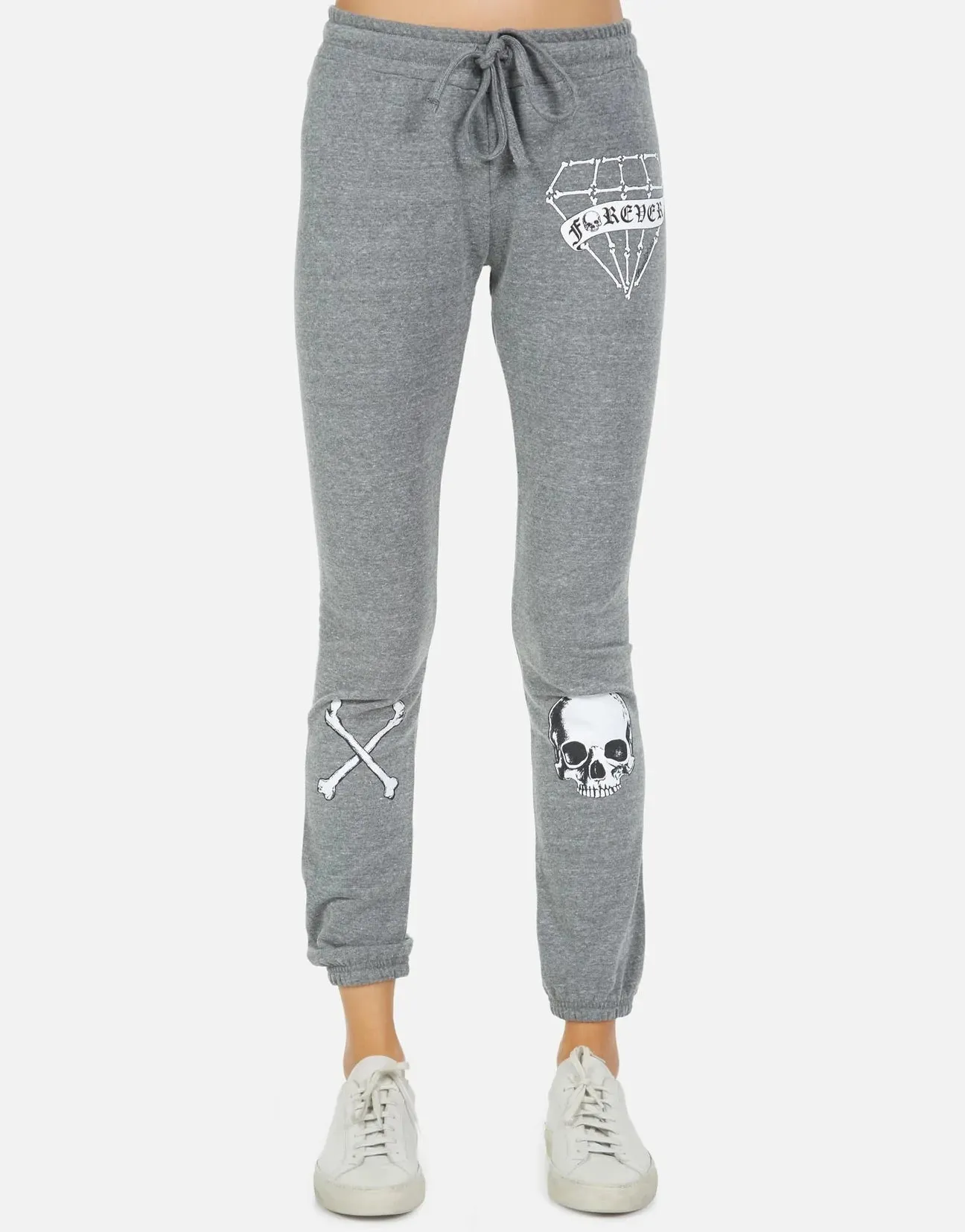 Lauren Moshi Uri Bone Diamond Joggers