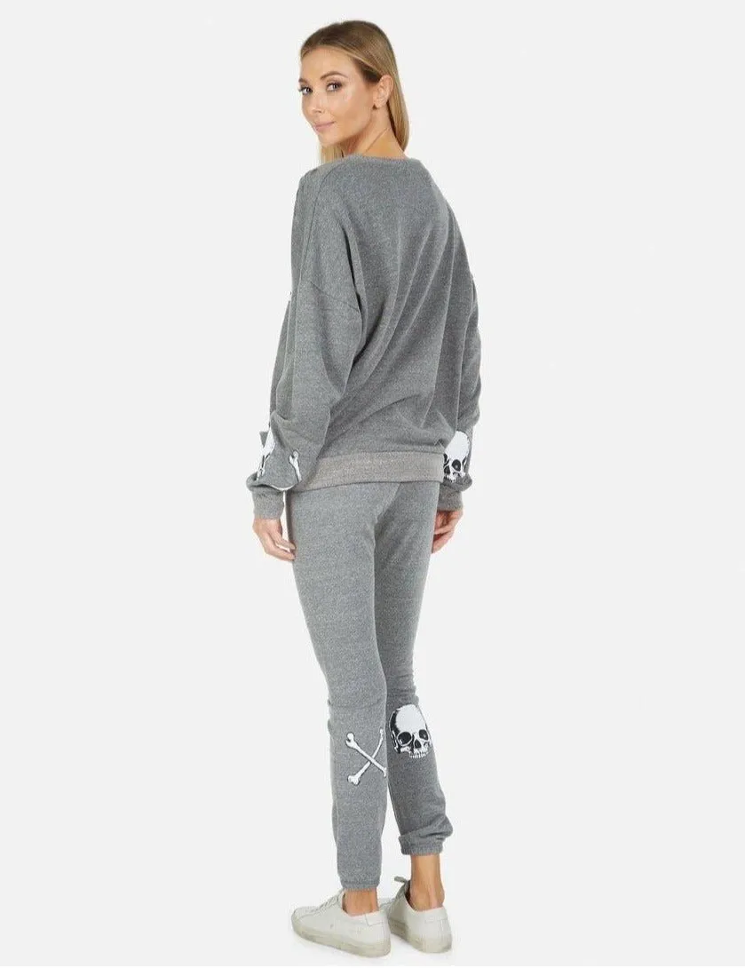 Lauren Moshi Uri Bone Diamond Joggers