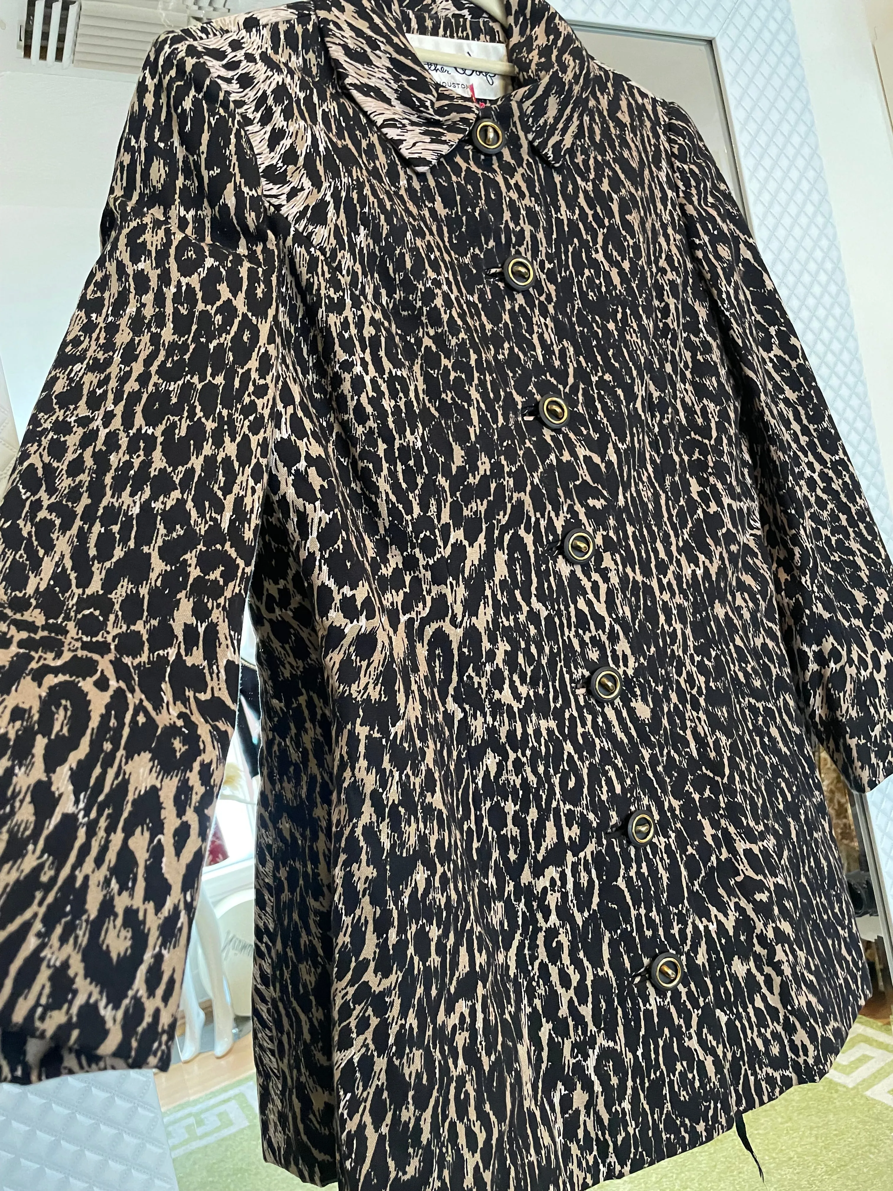 Leopard Print Cotton Suit