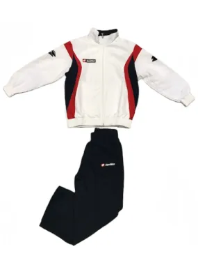 Lotto Boys' microfibre tracksuit Suit Stars MI JR M5264 wht-navy-flame