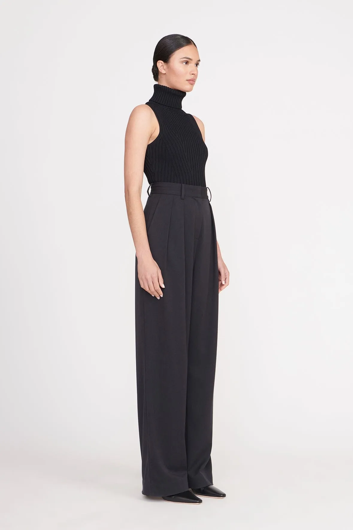 LUISA PANT | BLACK SUITING