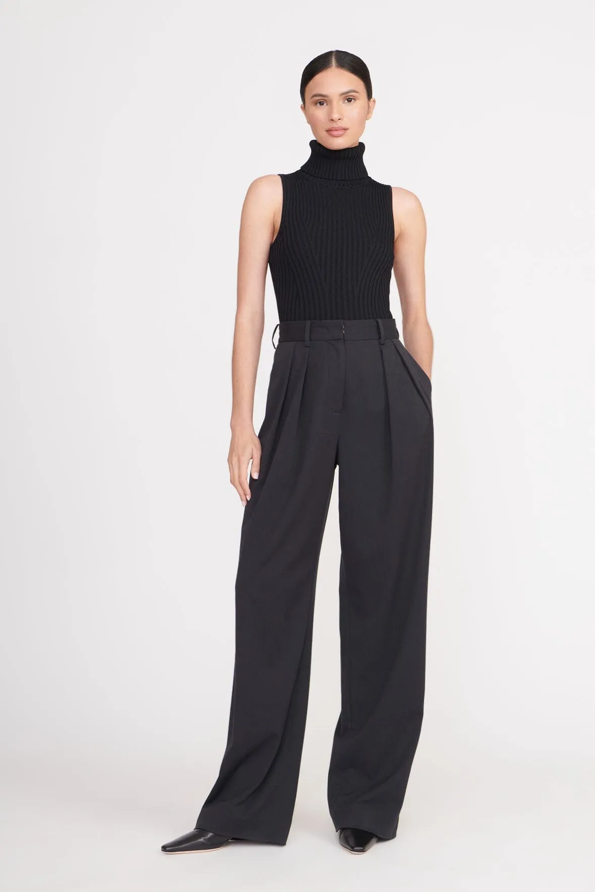 LUISA PANT | BLACK SUITING