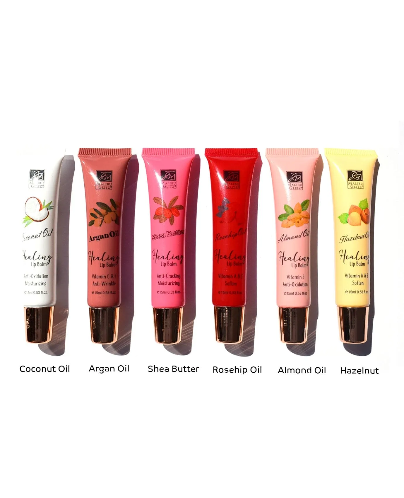 Malibu Glitz Healing Lip Oils - 6 Styles