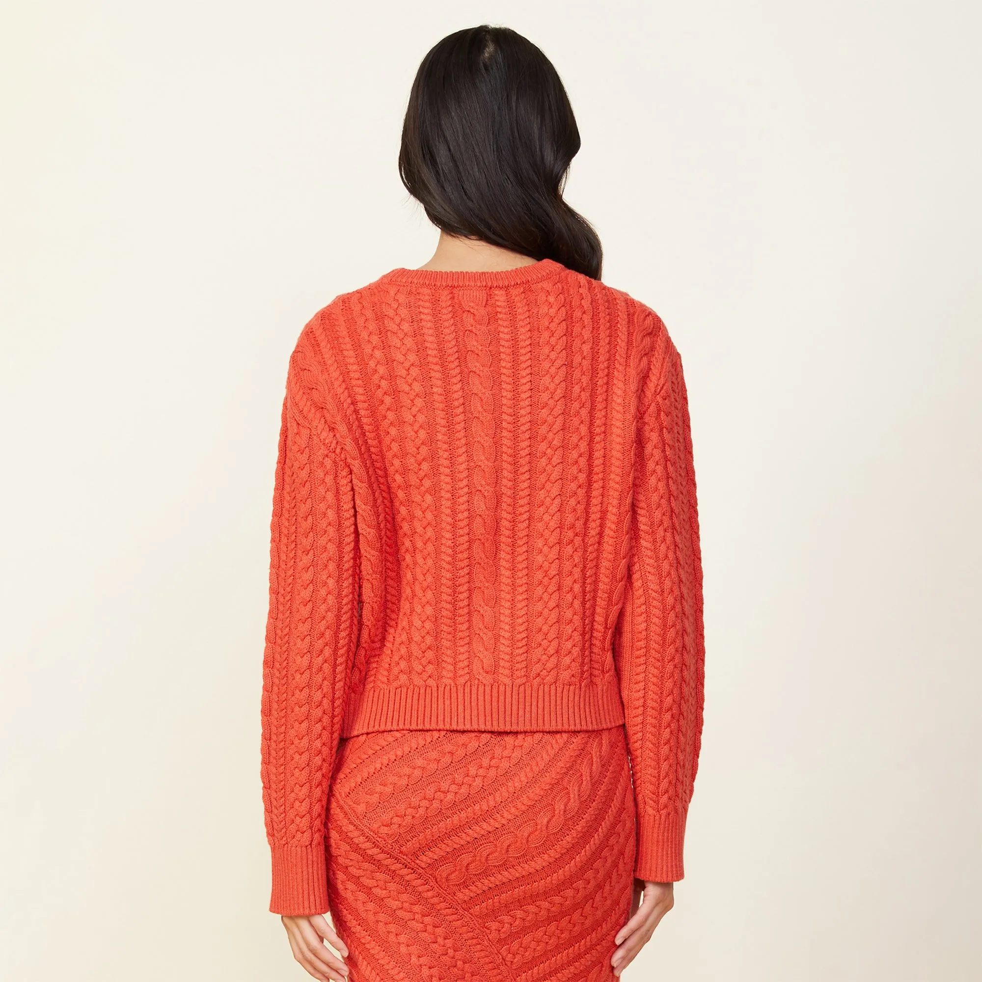 Merino Wool Cable Knit Sweater