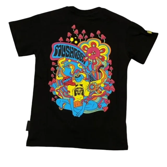 Mushroom T-shirt 19012-01 black