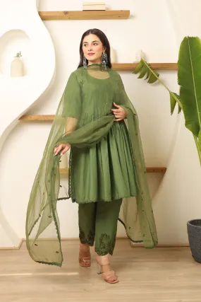 Olive Elegance suit set