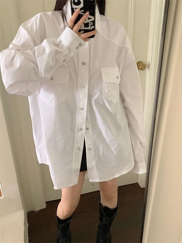 Oversized Shirt With Pockets