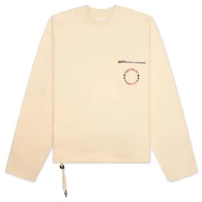 Pocket Pullover Crewneck - Bone