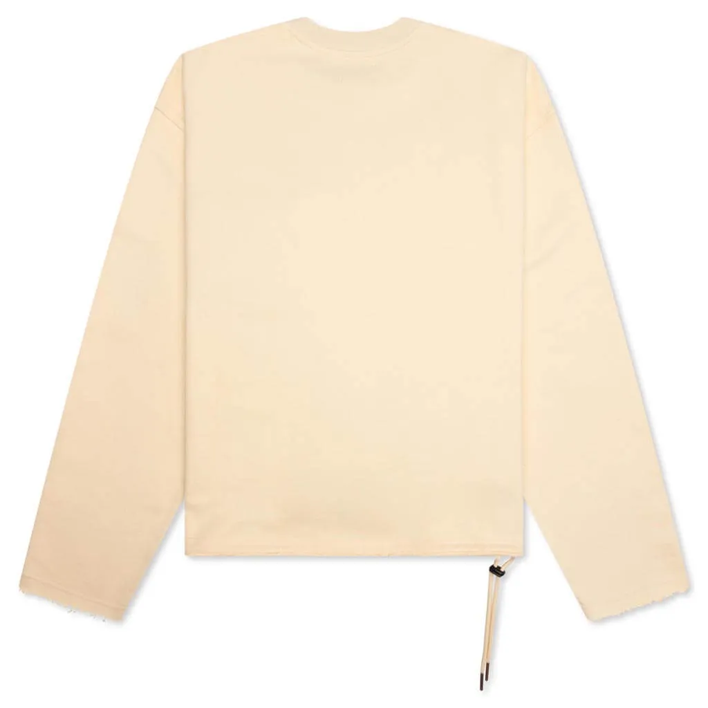 Pocket Pullover Crewneck - Bone