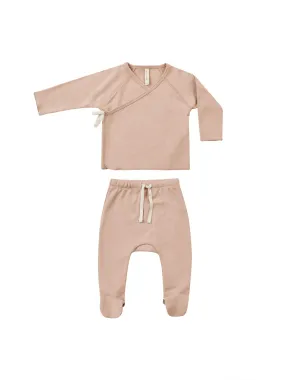 Quincy Mae - Blush Footed Pant Set