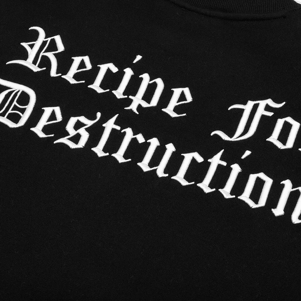 Recipe Crewneck - Black