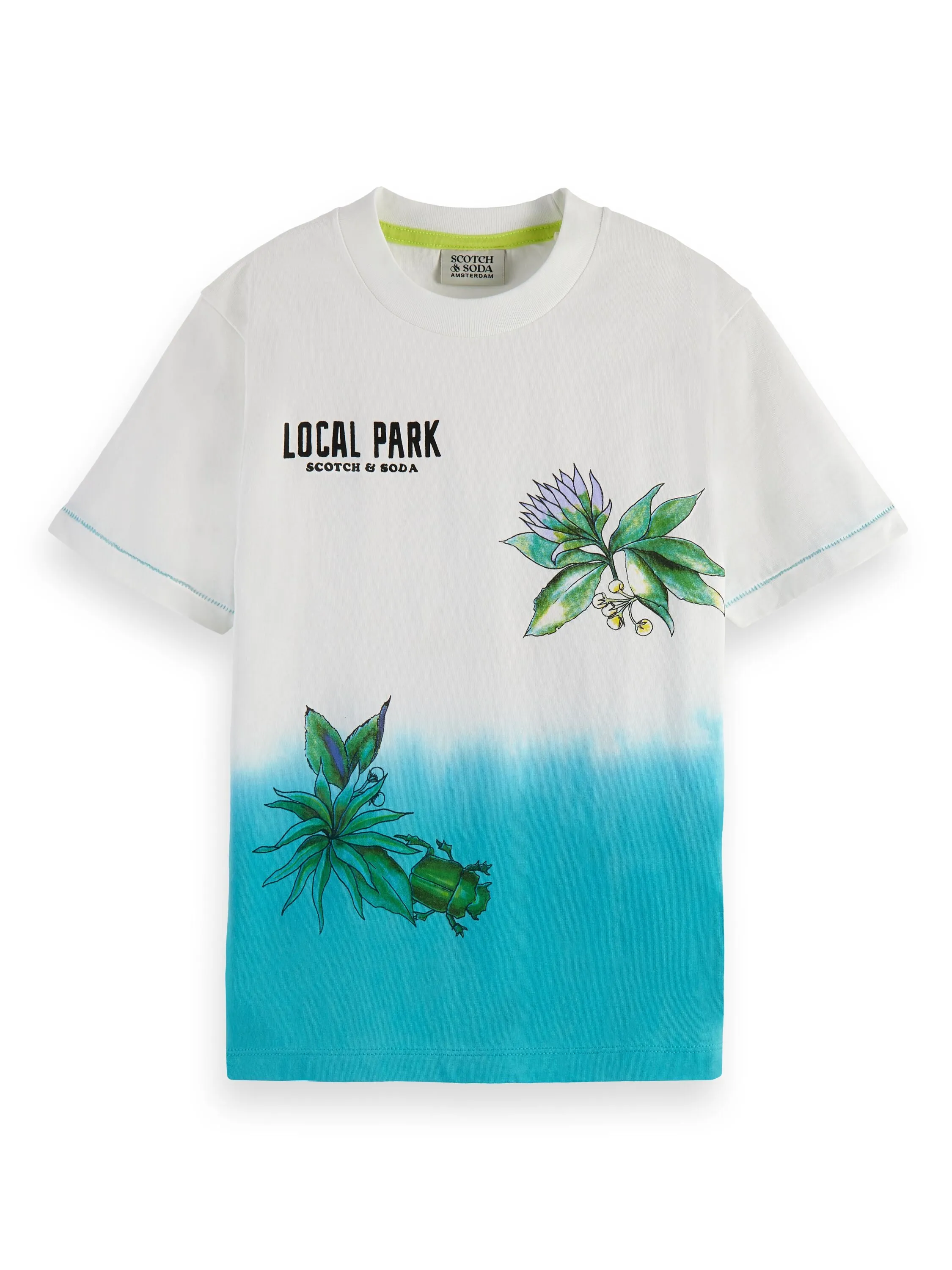 Scotch & Soda Boys Dip Dye T-Shirt_Off White 170542-0001