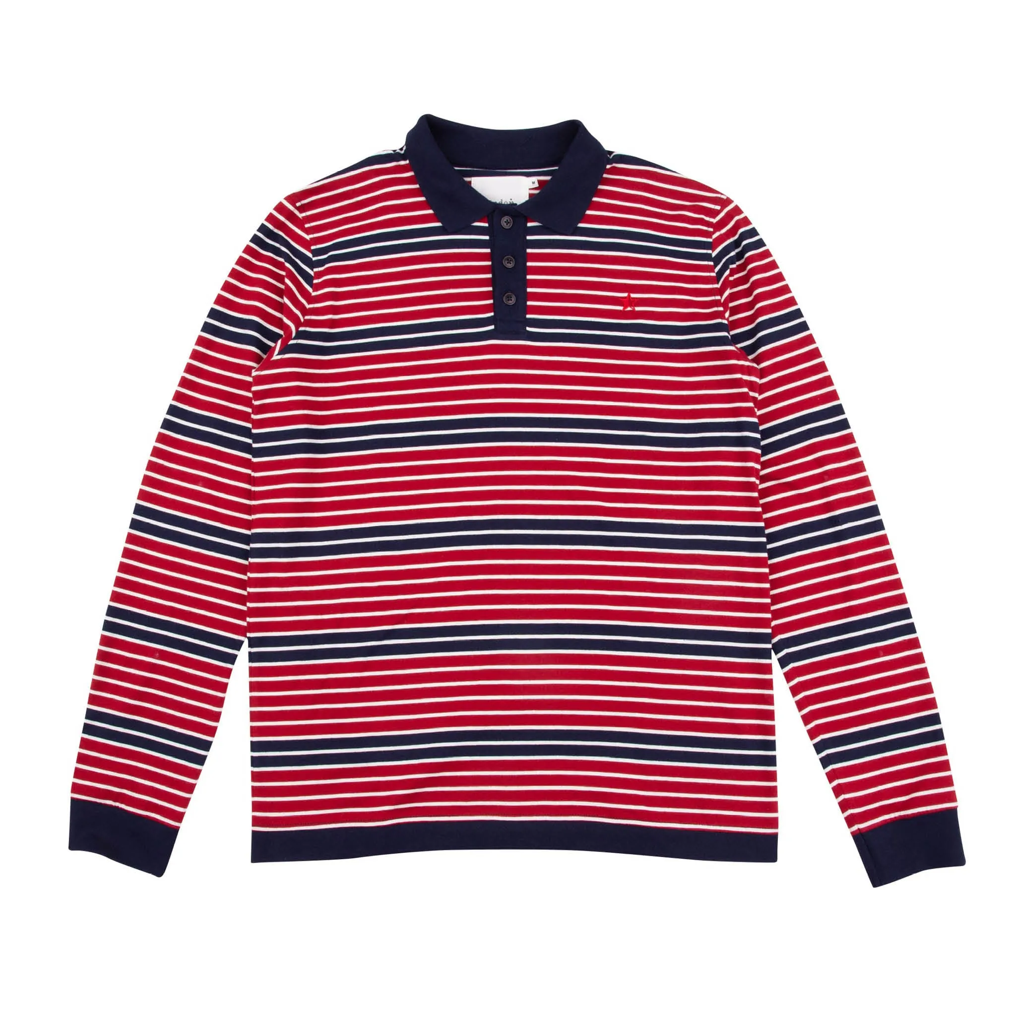 SOUNDER GOLF MONTEREY LS POLO - DEEP RED/DEEP NAVY