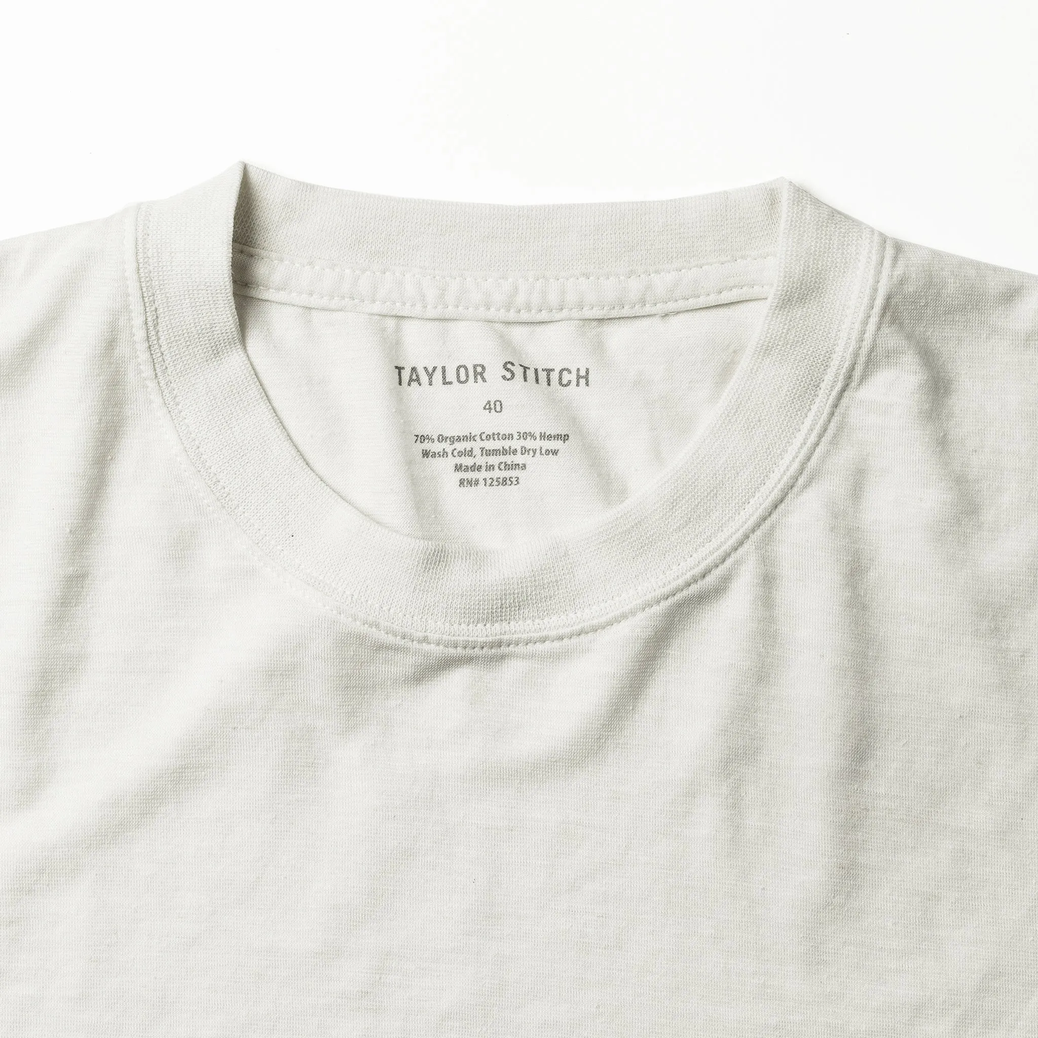 The Cotton Hemp Tee in Natural