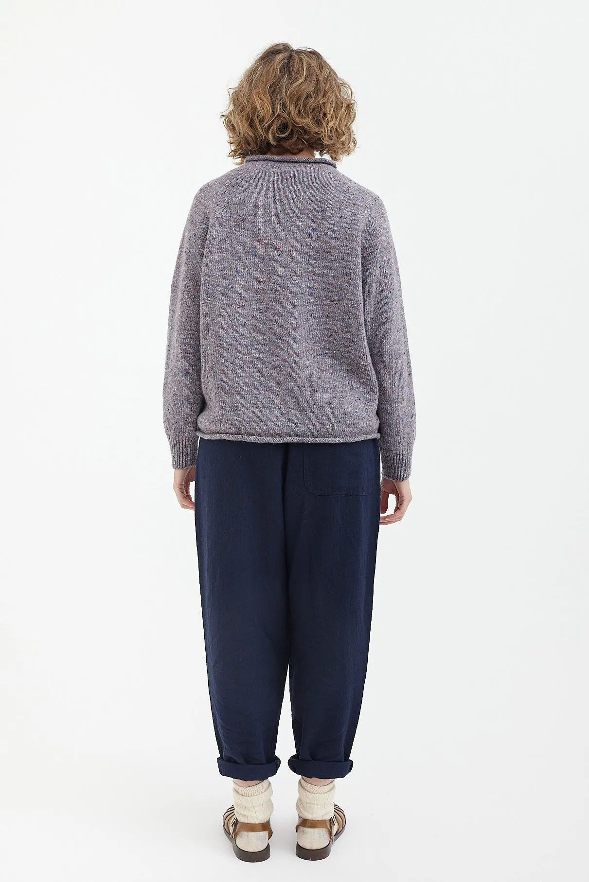 Wool Cashmere Flecky Toast Sweater